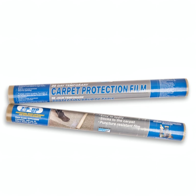 ZIP-UP Carpet Protection Film - 24" x 50' Floor and Surface Shield with Self Adhesive Backing & Easy Installation - CPF2450 - Image 4